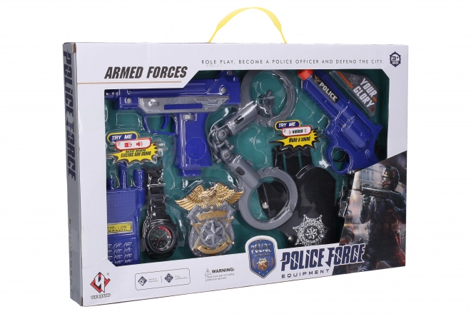 Ensemble d'armes de police 18 cm