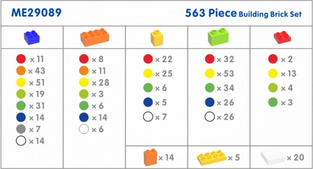 Jeu de construction MASTERKIDZ STEM avec 563 pièces et 4 extensions pour panneau