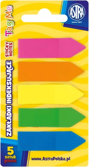 Bloc-notes autocollants ASTRA Néon 5 couleurs
