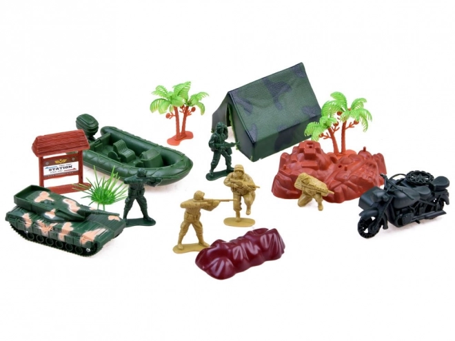 Grand ensemble Figurines militaires chars armes