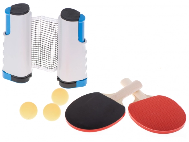 Ensemble de tennis de table - filet et raquettes avec balles