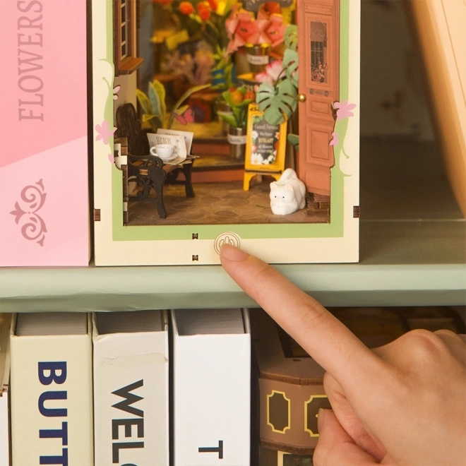 RoboTime Puzzle 3D Arrêt de Livres Coin Fleuri