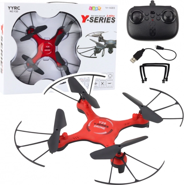 Drone avec effets LED rouge