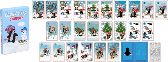 Vieux Garçon avec motifs de symboles – jeu de cartes classique