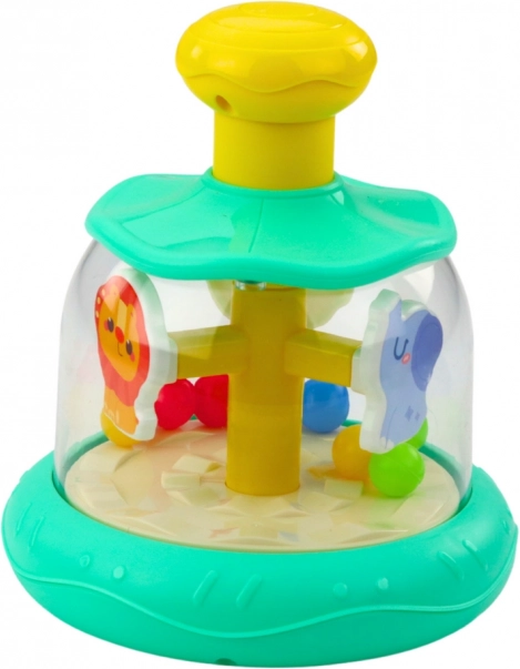 Jouet Carrousel Bąček avec Animaux et Boules Vert