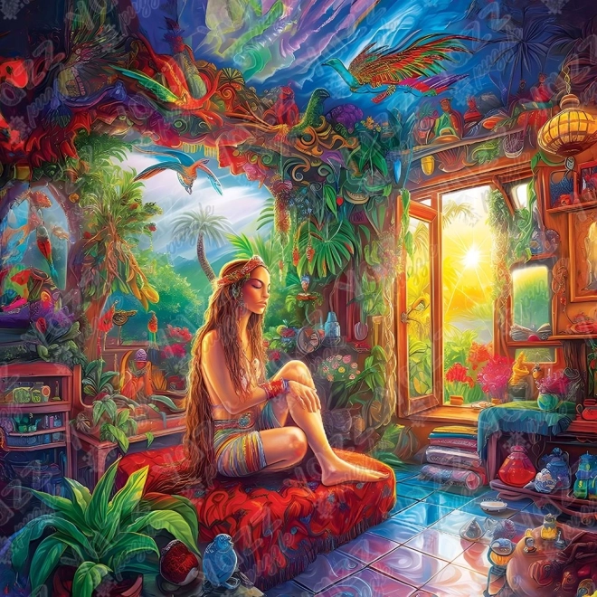 YAZZ puzzle carré À la maison dans le ciel – 1023 pièces