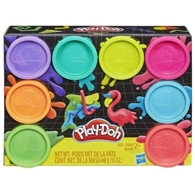 Play-Doh Ensemble de 8 Boîtes Couleurs Néon