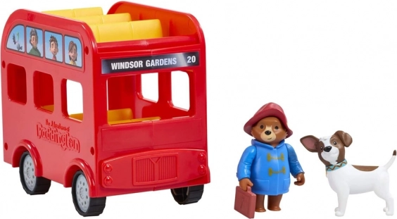 Ensemble de jeu Paddington avec bus rouge