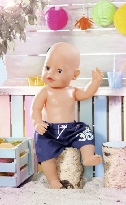 Baby born shorts de plage d'été bleus