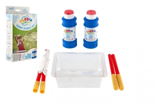 Ensemble Bublifuk - création de bulles professionnelles + recharge 350 ml dans une boîte 15x27x6cm