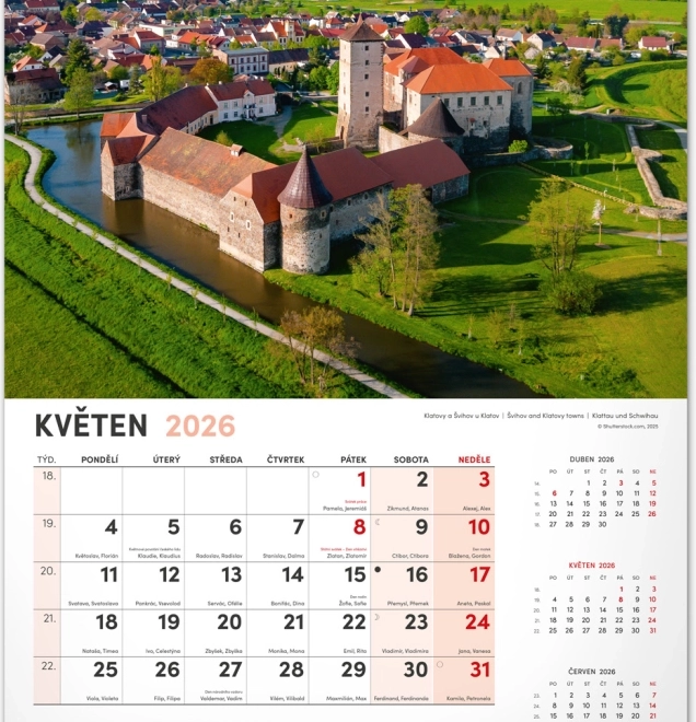Calendrier mural Ma patrie 2026