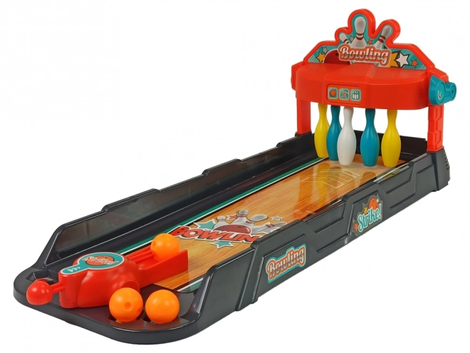 Mini Bowling Arcade Game Launcher Track Cards