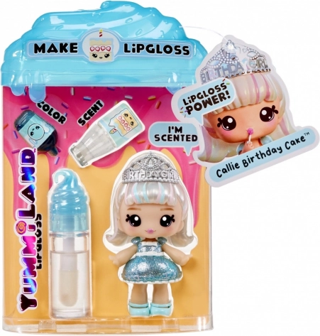 Yummiland petite poupée avec gloss à lèvres Callie Birthday Cake