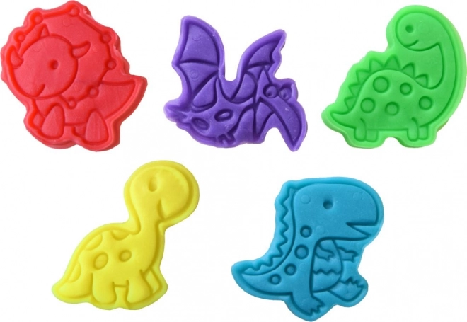 Set de modélisation avec moules dinosaures
