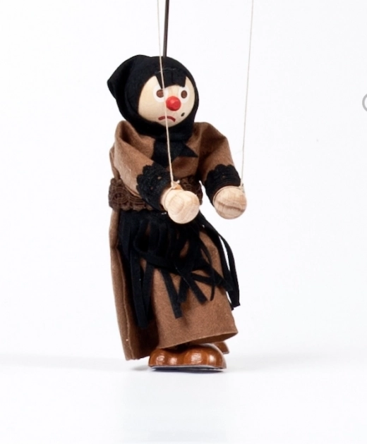 Gerlich marionnette en bois Sorcière Dorota 12 cm