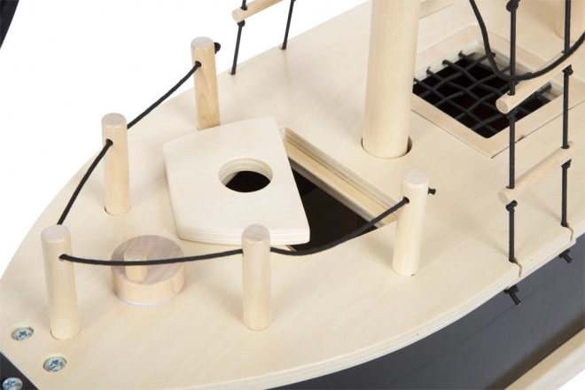 Navire pirate en bois pour enfants