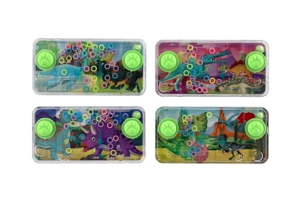 Jeu d'eau casse-tête 11x6cm plastique dinosaure 4 types 24pcs en boîte