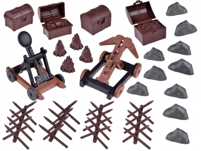 Figurines de soldats avec accessoires chevaliers et pirates