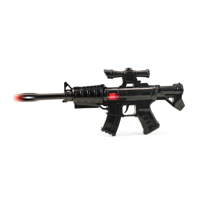 Pistolet-mitrailleur en plastique pour un jeu d’action en toute sécurité