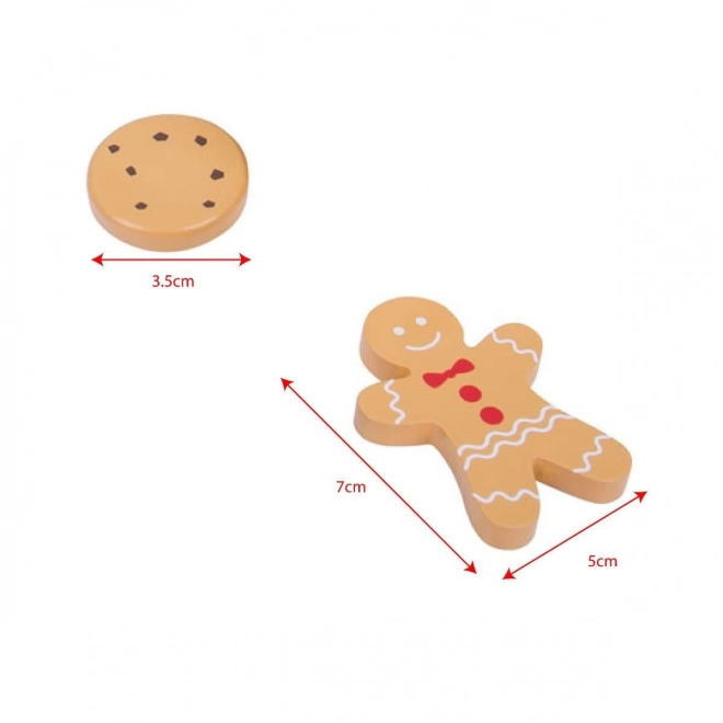 Bigjigs Toys Boîte avec des biscuits en bois