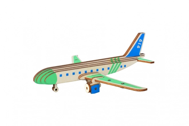 Puzzle 3D avion de transport en bois