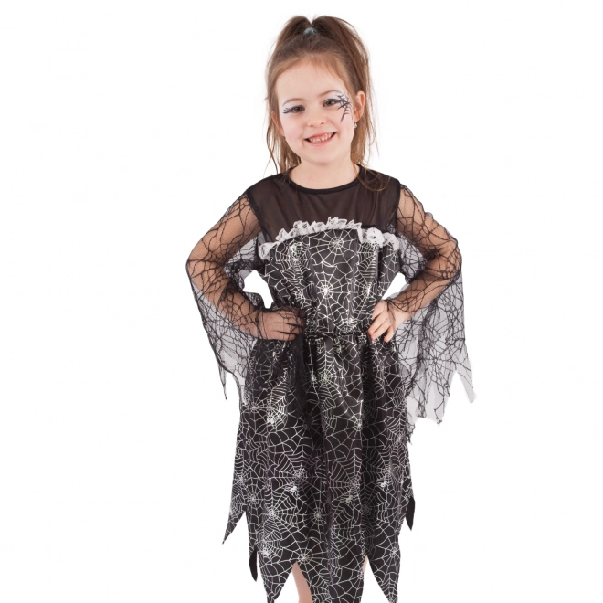 Costume de sorcière pour enfants avec toile d'araignée