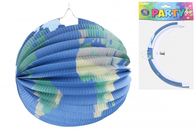 Lampion sphère Terre 25 cm