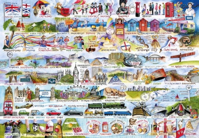 Puzzle GIBSONS Thés à la crème 2000 pièces