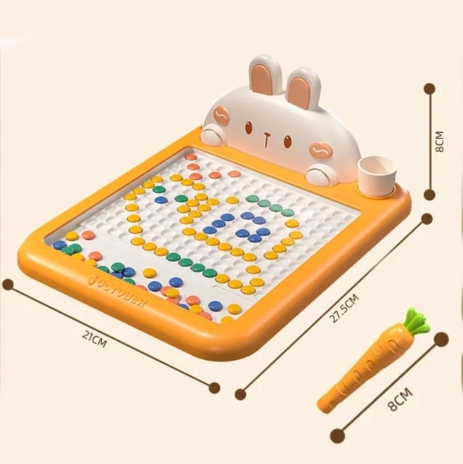 Tableau de dessin magnétique WOOPIE MagPad lapin et carotte