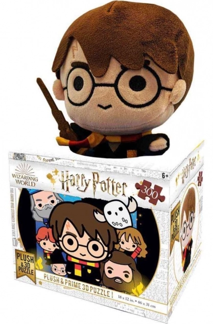 Puzzle 3D Harry Potter 300 pièces avec jouet en peluche