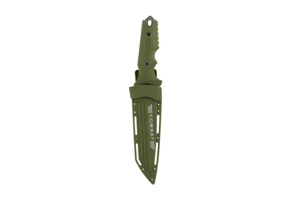 Couteau militaire avec étui en plastique 25cm sur carte