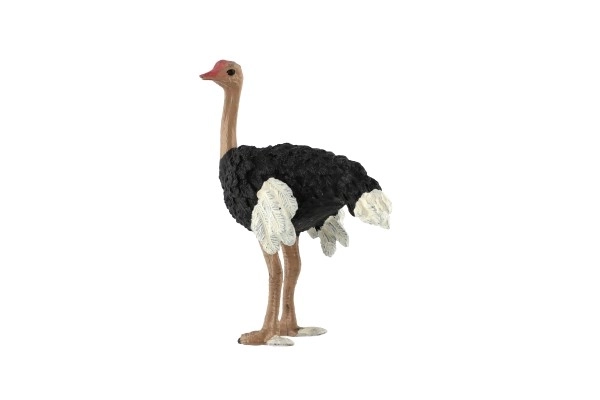 Autruche à deux doigts en plastique de zoo 11cm en sachet