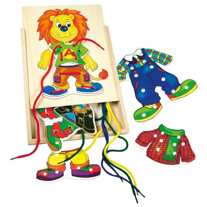 Jeux de motricité lionceau Leo première couture