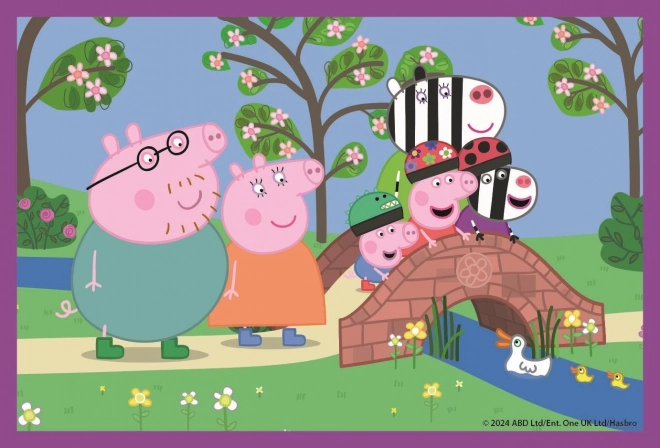 CLEMENTONI Cubes illustrés Peppa Pig, 6 cubes