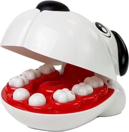 Tête de chien avec dents amovibles