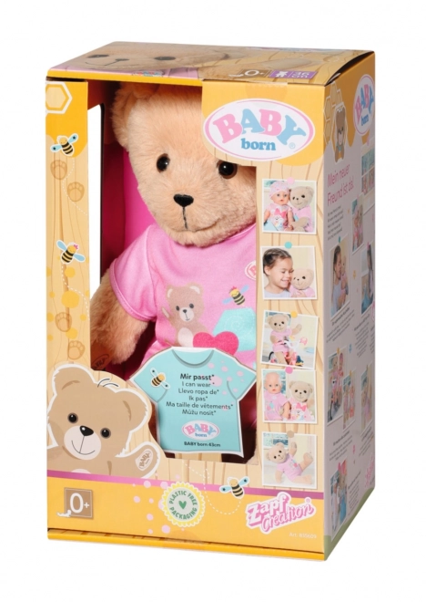 Ourson BABY born, vêtements roses