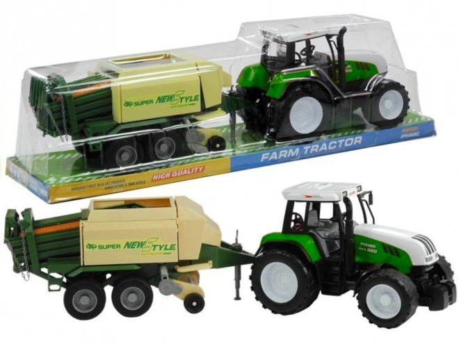 Grand tracteur avec remorque machine agricole 65 cm