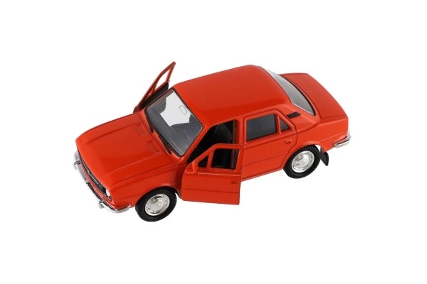 Auto Welly Škoda 105L métal/plastique 11cm 1:34-39 en roue libre 4 couleurs en boîte 15x7x7cm