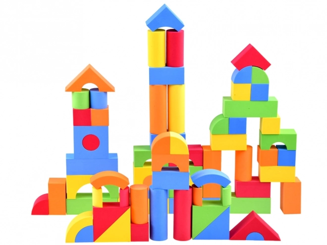 Blocs en mousse colorés 80 pièces