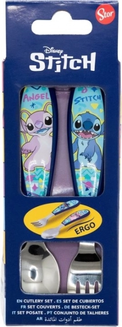 Couverts pour enfants avec motif Stitch