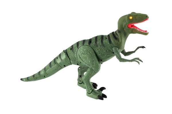 Vélociraptor IC en plastique marchant 50 cm sur piles avec son et lumière dans une boîte de 53x32,5x12cm