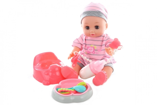 Bébé qui pleure 28 cm avec sons et accessoires