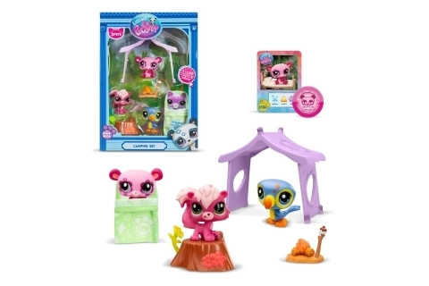 Ensemble de camping Littlest Pet Shop 3 figurines