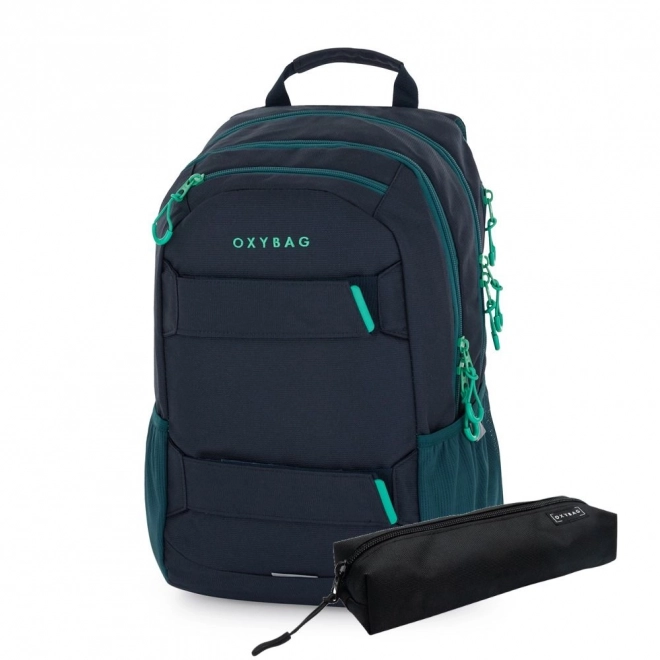 Sac à dos étudiant et trousse OXY Sport bleu