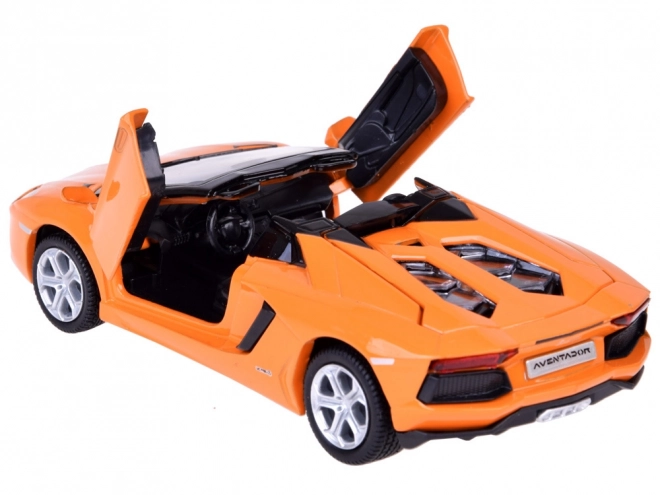 Modèle de voiture en métal Lamborghini Aventador Roadster 1:32 interactif