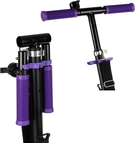 Trottinette de ville pliable pour enfants avec grandes roues (200 mm) – violette