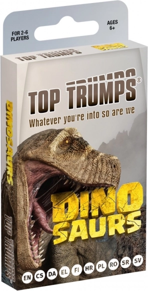 Jeu de cartes TOP TRUMPS – Dinosaures (boîte tuck)
