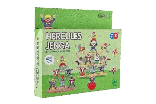Jeu de balance mini Hercule en plastique 26 pièces 3 couleurs dans une boîte 21x19x3,5cm