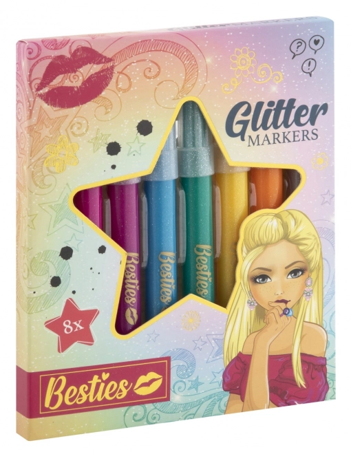 Feutres paillettes Besties