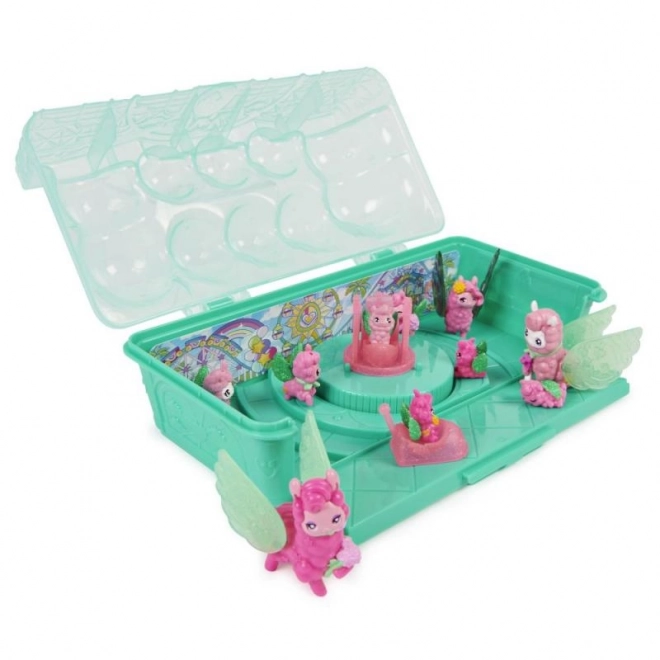 Ensemble familial d'animaux Lamas Hatchimals